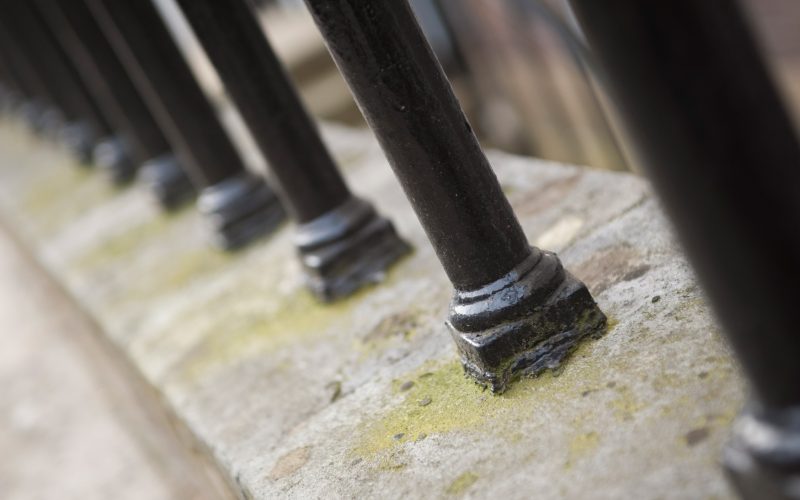 5 Stone Buildings iron railings