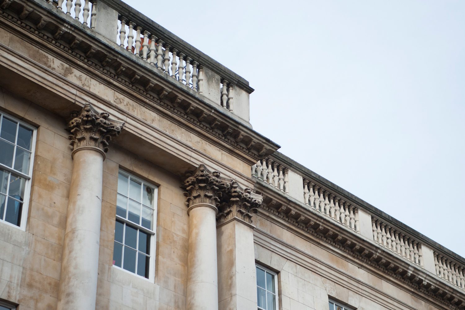 5 Stone Buildings - top of the building