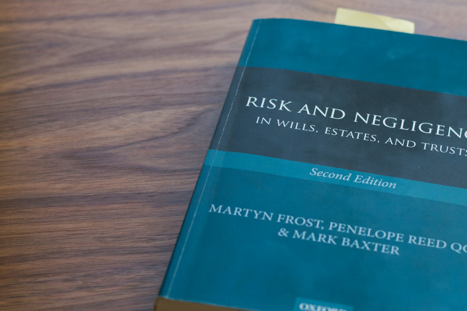 Risk and Negligence in Wills, Estates and Trusts