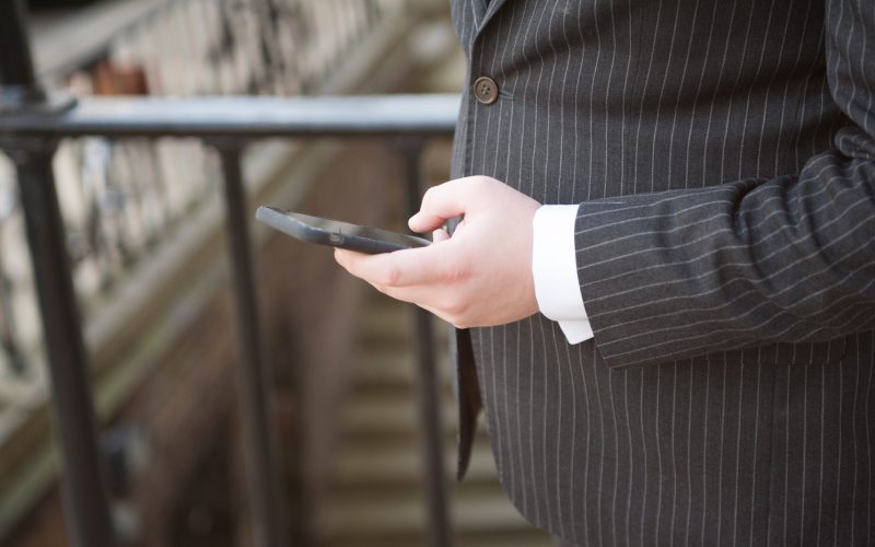 Barrister outside 5 Stone Buildings