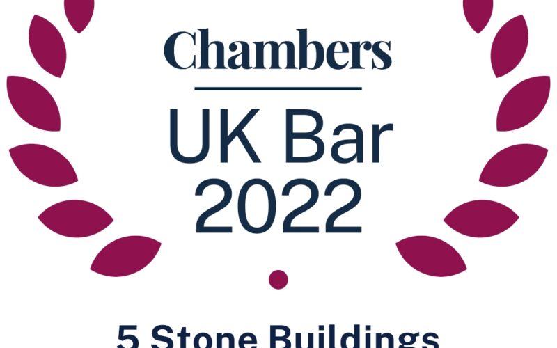 Chambers & Partners UK Bar Guide 2022 – “a fantastic set with exceptional clerks”